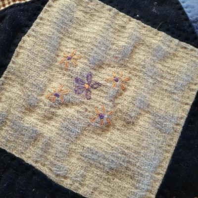 Vintage Hand Sewn Quilt