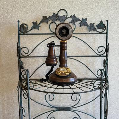 Various Phones & Collapsible Iron Shelf