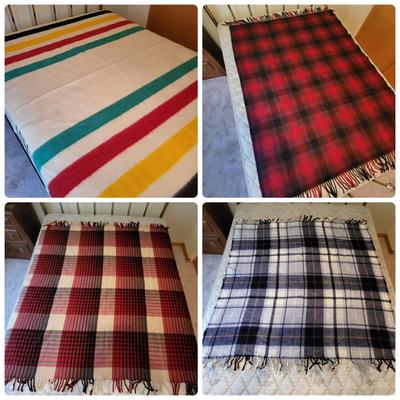 Vintage Wool Blankets Pendleton, Hudson Bay & More