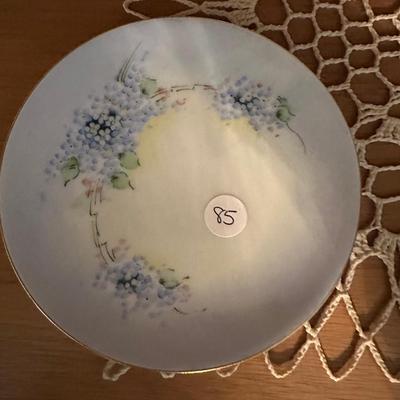 Antique Bavarian Thomas Sevres 6” Hand-painted Plate with Floral – (1905-1908)