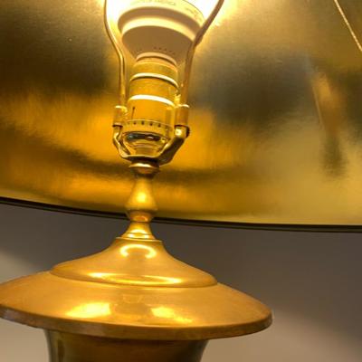PAIR Large Brass Lamps