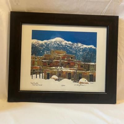 Georgia O’Keeffe & Al Chapman Framed Southwestern Art (LR-MG)