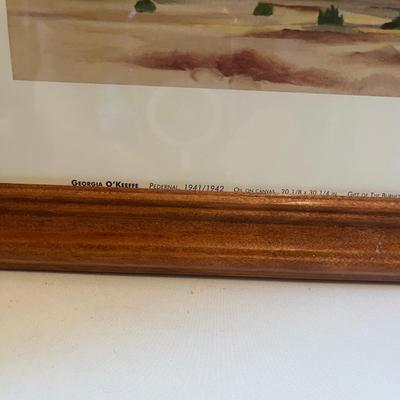 Georgia O’Keeffe & Al Chapman Framed Southwestern Art (LR-MG)