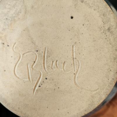 Blue Themed Kitchen Pottery Pieces: Apple Baker, Berry Bowl, & More (K-DW)