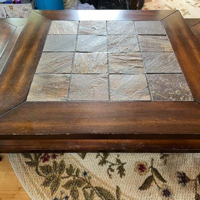 Wood Coffee Table with Center Riser (First Floor)