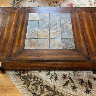 Wood Coffee Table with Center Riser (First Floor)