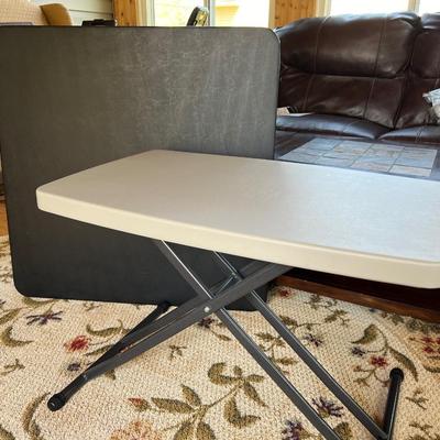 Card Table and Adjustable Tray Table