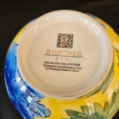 Yellow and Cobalt Blue Kitchen Decor (K-DW)