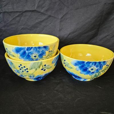 Yellow and Cobalt Blue Kitchen Decor (K-DW)