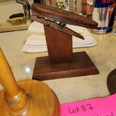 Set of three decorative recipe card holders