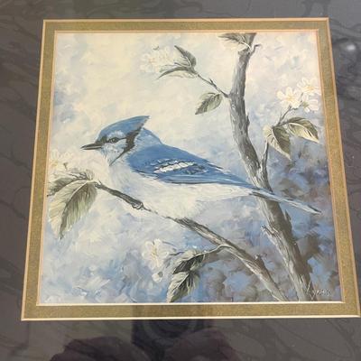 Framed Bird Art & Knowles Collectible Plates (E-MG)
