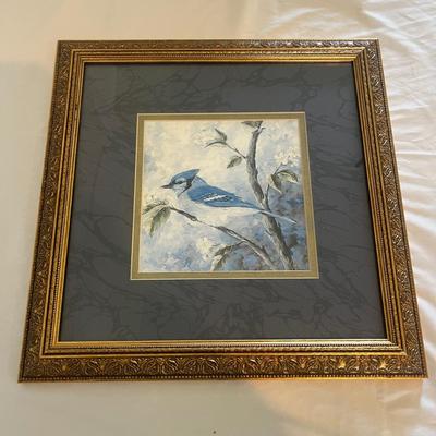 Framed Bird Art & Knowles Collectible Plates (E-MG)