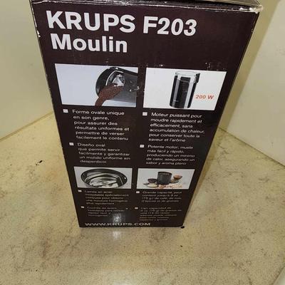 Krups coffee grinder in box