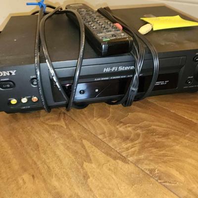 Sony VCR with remote
