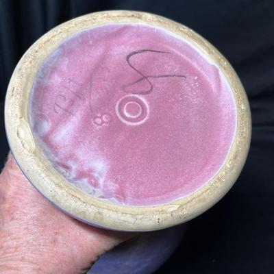 Roseville Matte purple vase