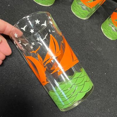 Sailing ships glasses