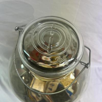 Very Large Ball Jar and Collection of Matchbook Covers (BS-MK)