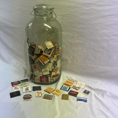 Very Large Ball Jar and Collection of Matchbook Covers (BS-MK)