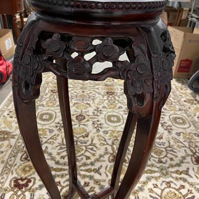 Beautifully hand carved plant stand