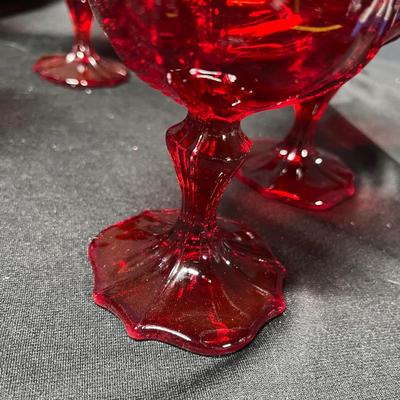 Fenton Ruby Goblets
