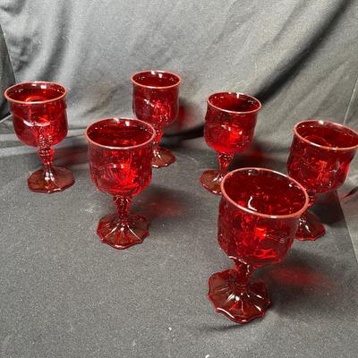 Fenton Ruby Goblets