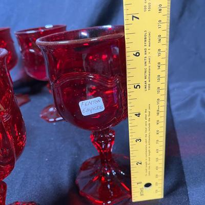 Fenton Ruby Goblets