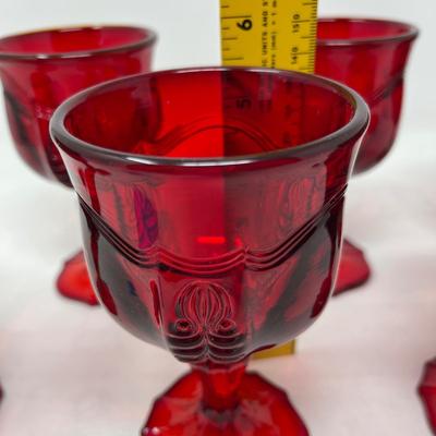 Fenton Ruby wine glasses