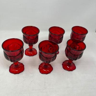 Fenton Ruby wine glasses