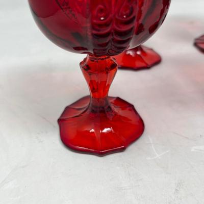 Fenton Ruby wine glasses