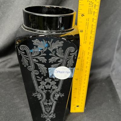 Cambridge Black Square Vase
