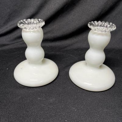 Fenton Silver Crest Candles