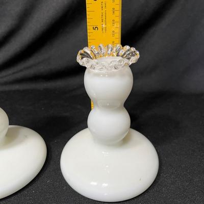 Fenton Silver Crest Candles