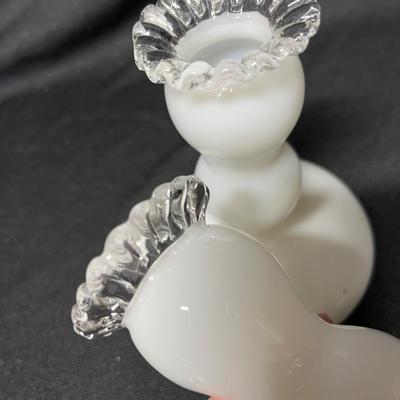 Fenton Silver Crest Candles