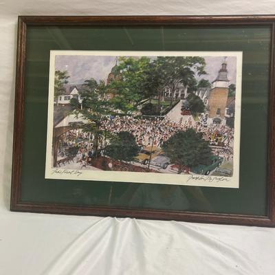 ‘Lake Forest Day’ Signed Watercolor Print by Franklin McMahon (BS-MK)