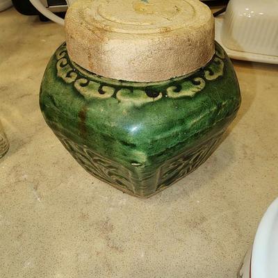Green Ginger jar