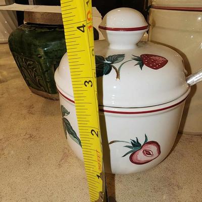 Strawberry Dccorative sugar jar