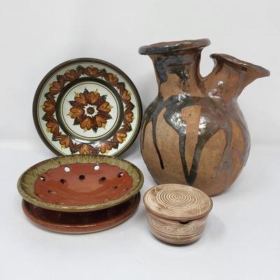 Vintage Pottery Earthtones Some Artist Signed