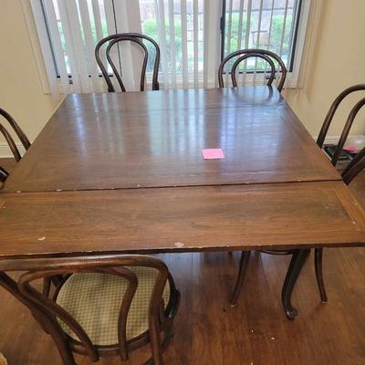 Dining table and chairs