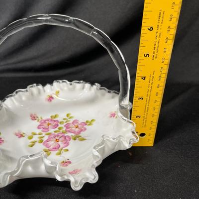 Fenton Apple Blossom basket