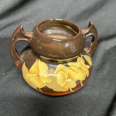 Redwood art pottery vase