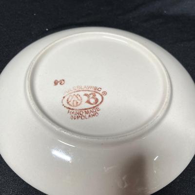 Polish pottery cup & saucer
