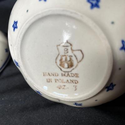 Polish pottery Apple baker