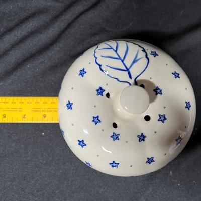 Polish pottery Apple baker