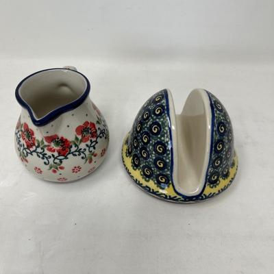 Polish pottery items