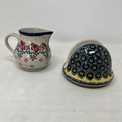 Polish pottery items