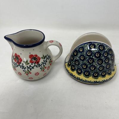 Polish pottery items