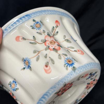 Polish pottery bundt pan