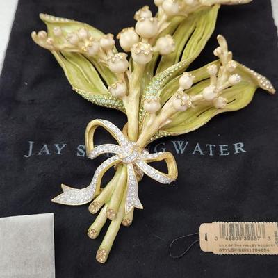 Jay Strongwater Floretine Eve Lily of the Valley Bouquet w BOX