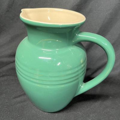 LeCruset Green pitcher