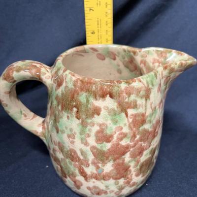 Spatterware pitcher